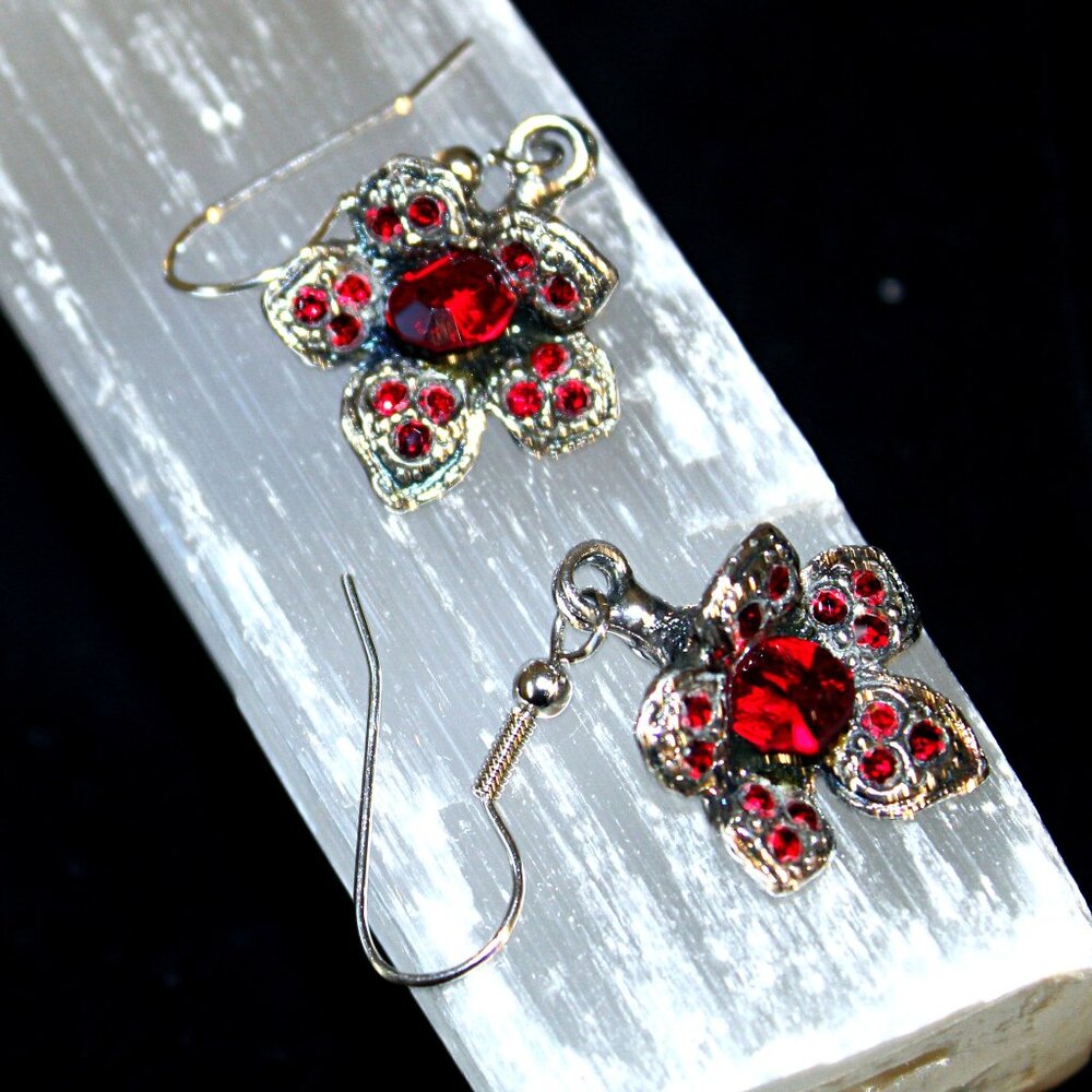 Sizzling Nature Inspired Crystal Drop Earrings